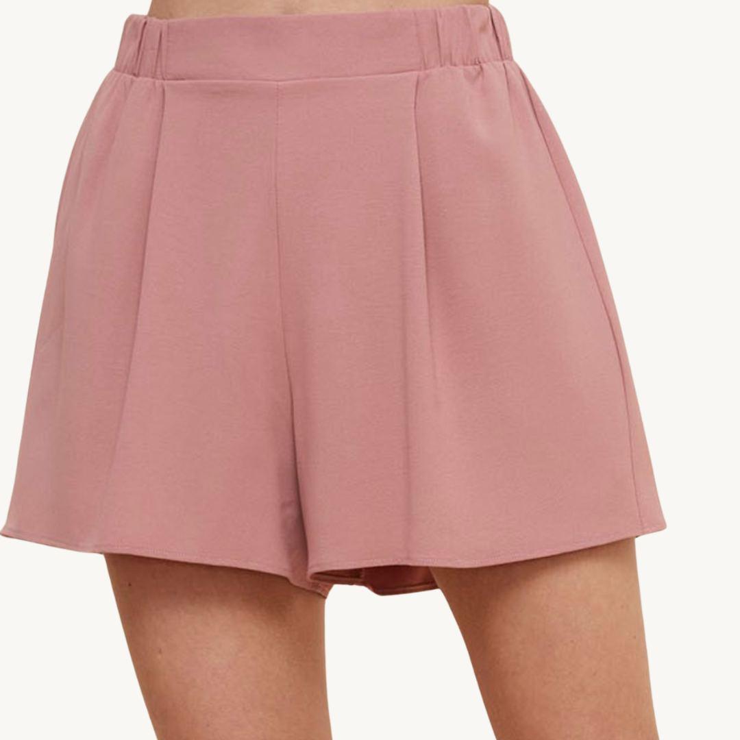 Mauve Dressy Shorts - Made in USA - Kin Trading Post