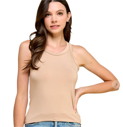 Beige Tank Top - Made in USA