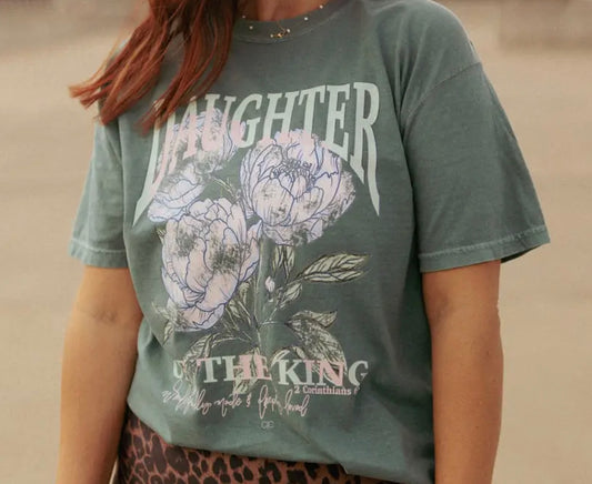 Daughter of the King Floral Tee