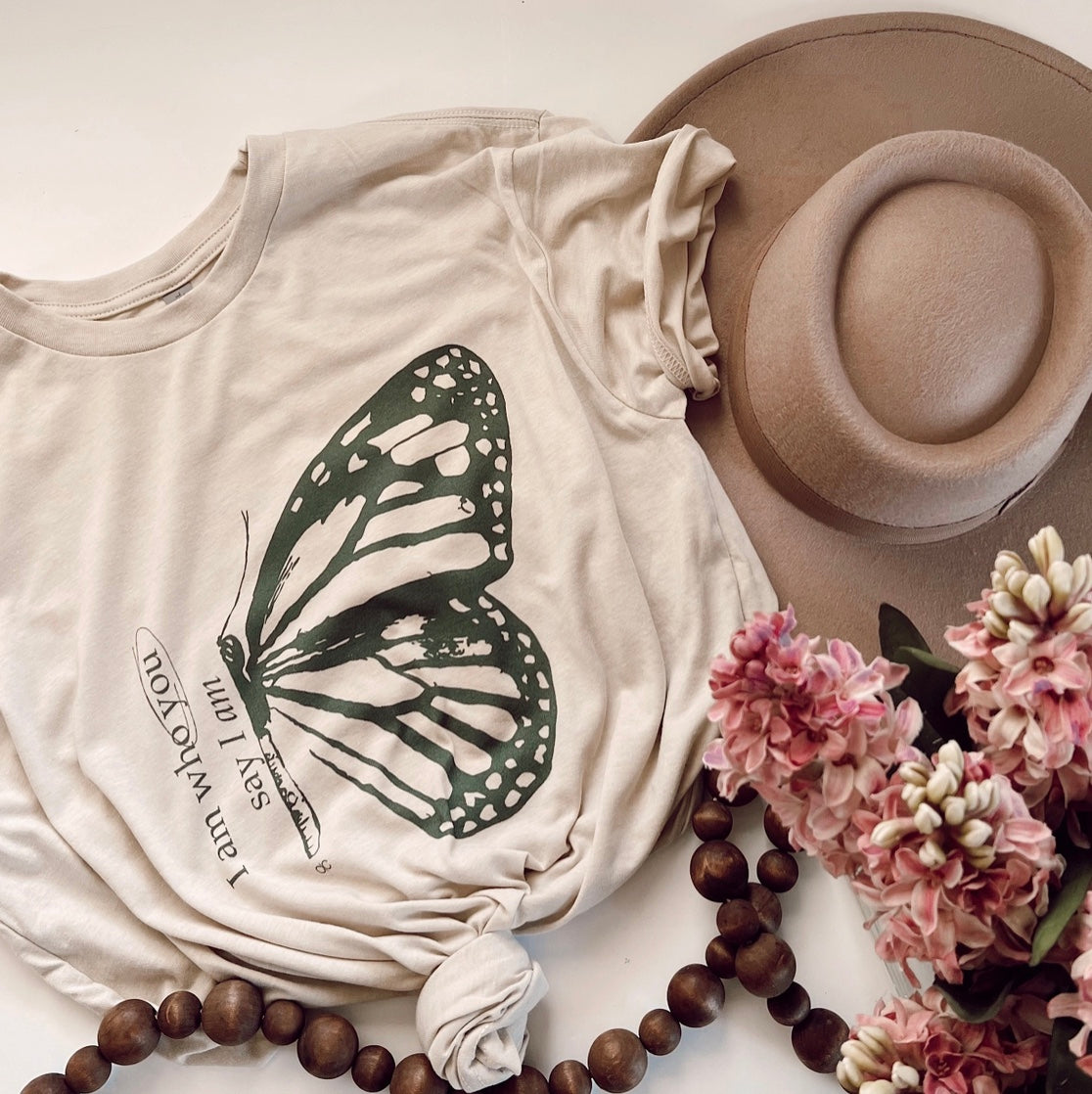 Butterfly Tee in Taupe