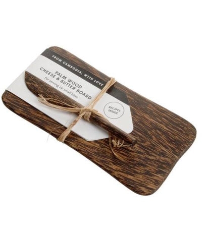 Palm Wood Cheese& Snack Board - Fair Trade - Kin Trading Post